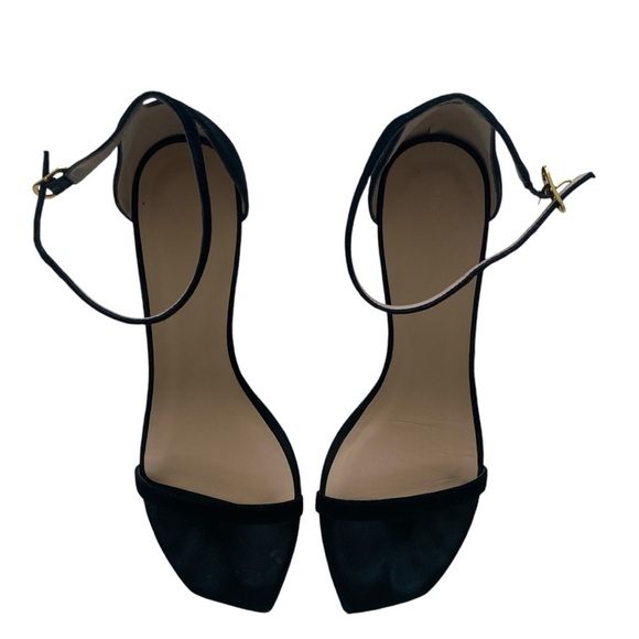 Stuart Weitzman Black Ankle Strap Sandals - Picture 3 of 6